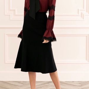 Rachel Parcell Ribbed Ebony Mermaid Skirt